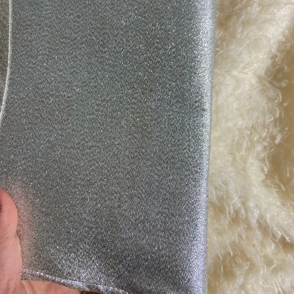 Vintage silver metallic clutch handbag mini bag - Picture 7 of 7